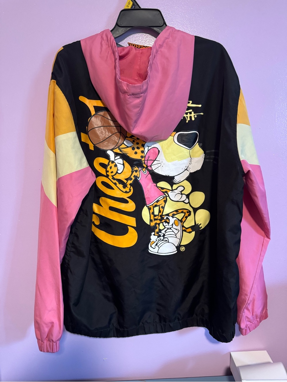 Cheetos Colorblock Zip Jacket - Black, Pink & Yellow - Picture 4 of 5